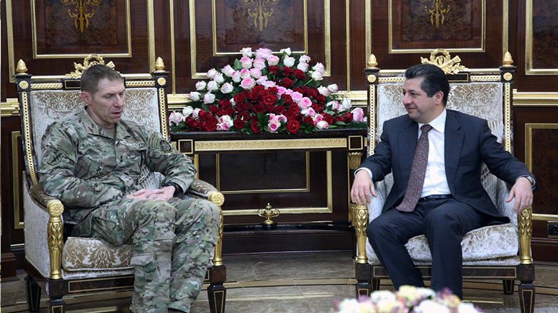 Mesrûr Barzanî û fermandeyê giştîyê Tîma Hevpişka Operasyonên Taybet  li Îraq û Suryayê civîyan